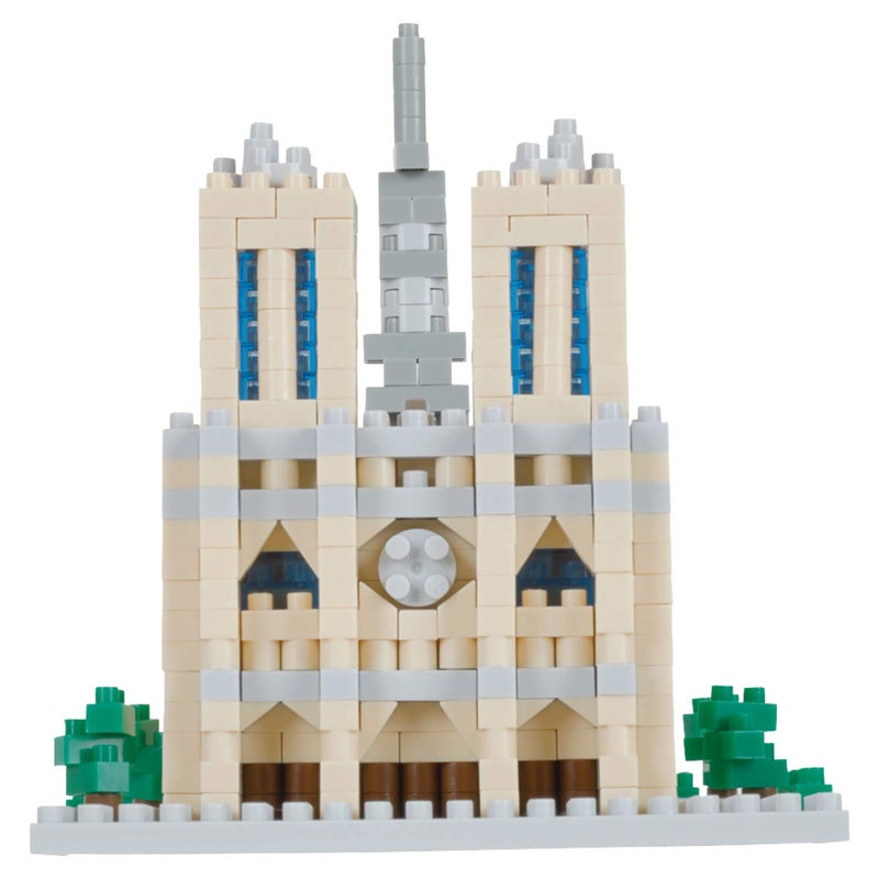 Nanoblock نانوبلوك - المباني الشهيرة عالميًا - كاتدرائية نوتردام، مجموعة بناء معالم سياحية - Image 4